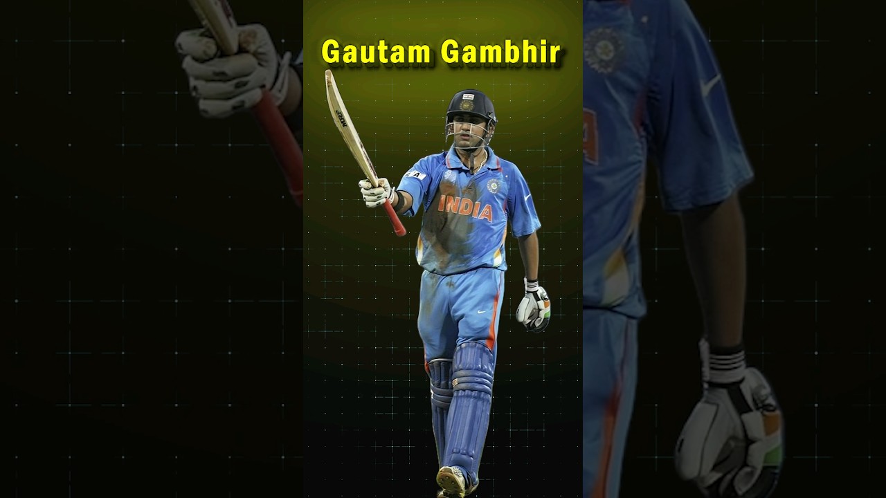 Gautam Gambhir's Journey: Cricketer to Head Coach of Team India #Shorts #cricketshorts #headcoa